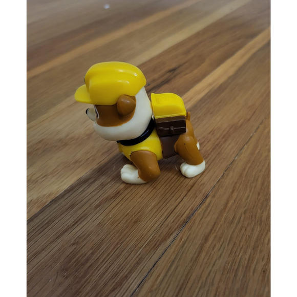 Paw Patrol Rubble Action Figure – Yellow Construction Pup Spin Master Pre-Owned - Picture 2 of 8